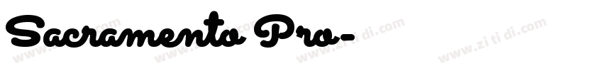 Sacramento Pro字体转换
